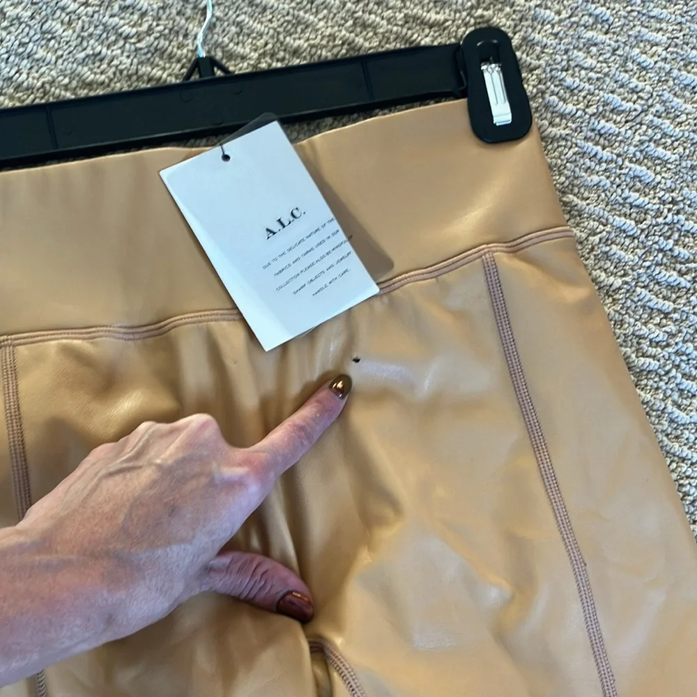 NWT A.L.C. Emilie Faux Leather High Waist Leggings - Picture 8 of 11